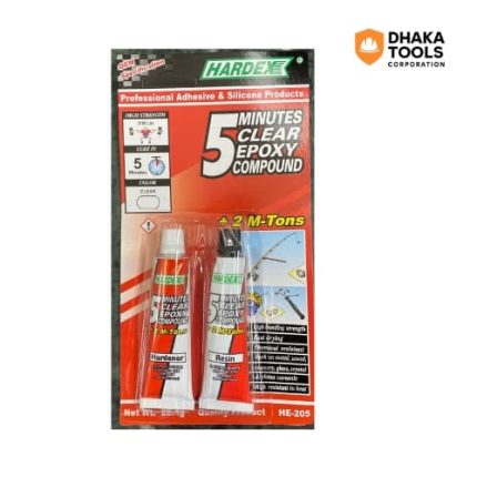 Hardex 5 Minutes Clear Epoxy Compound (2 M-Tons Strength)
